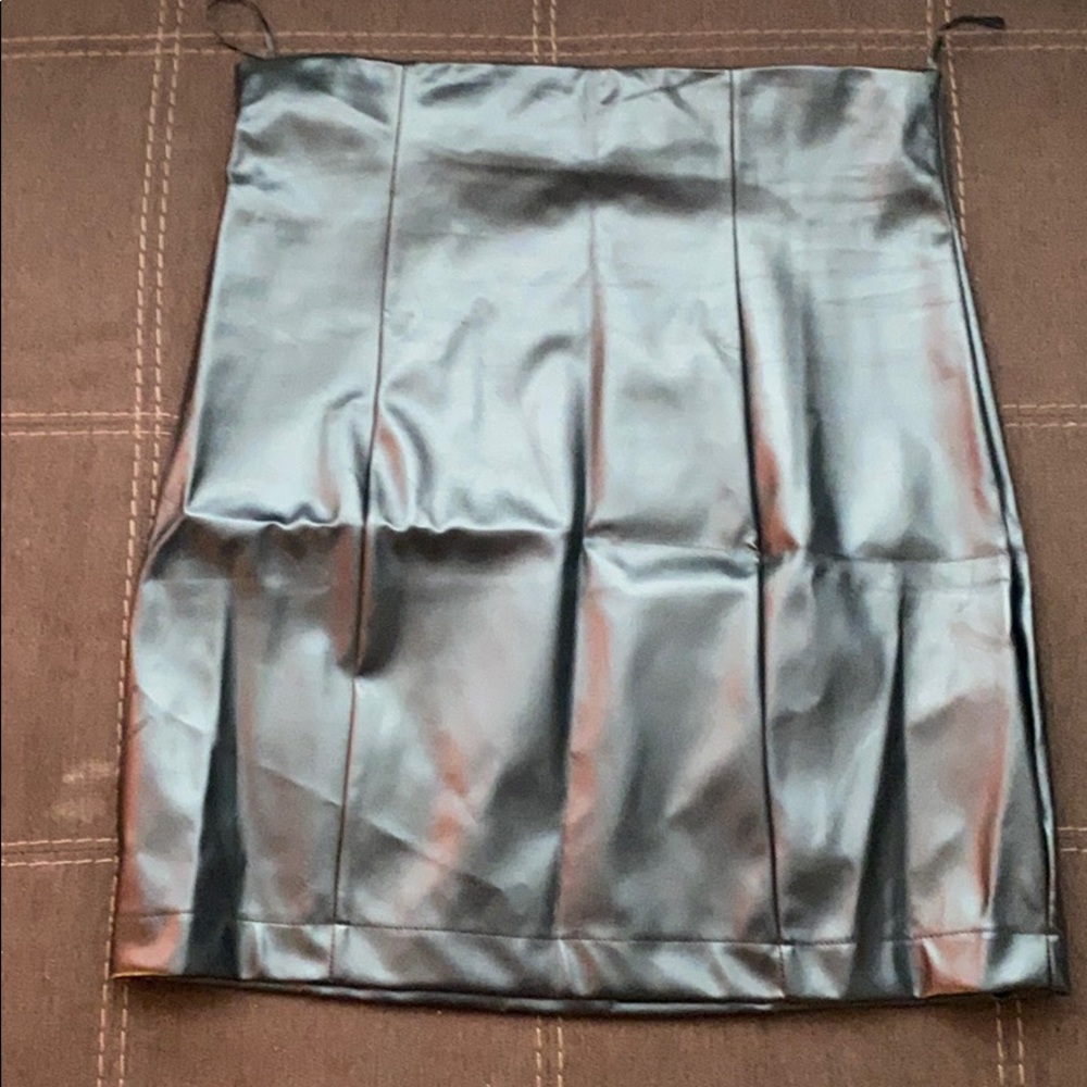 Black leather Skirt